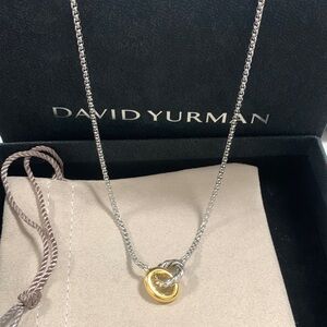 David Yurman Silver and Gold Necklace